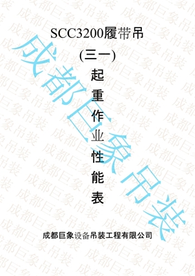 320T履帶吊性能表 1-50頁(yè) 320T履帶吊性能表 1-50頁(yè)